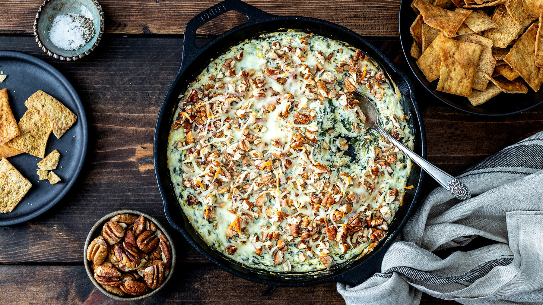 Pecan Spinach Artichoke Dip - David Roberts Food Corp