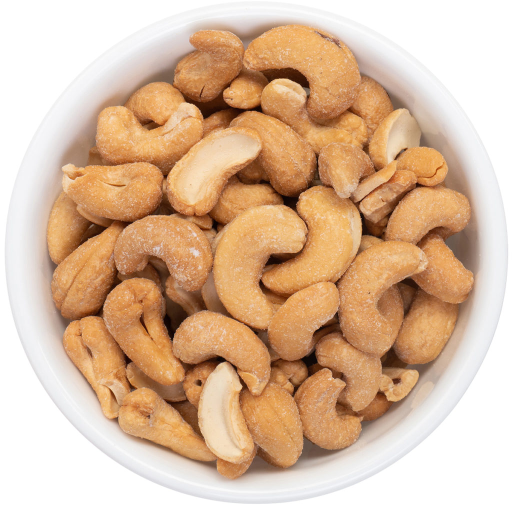 Roasted Jumbo Cashews with salt David Roberts Food Corp